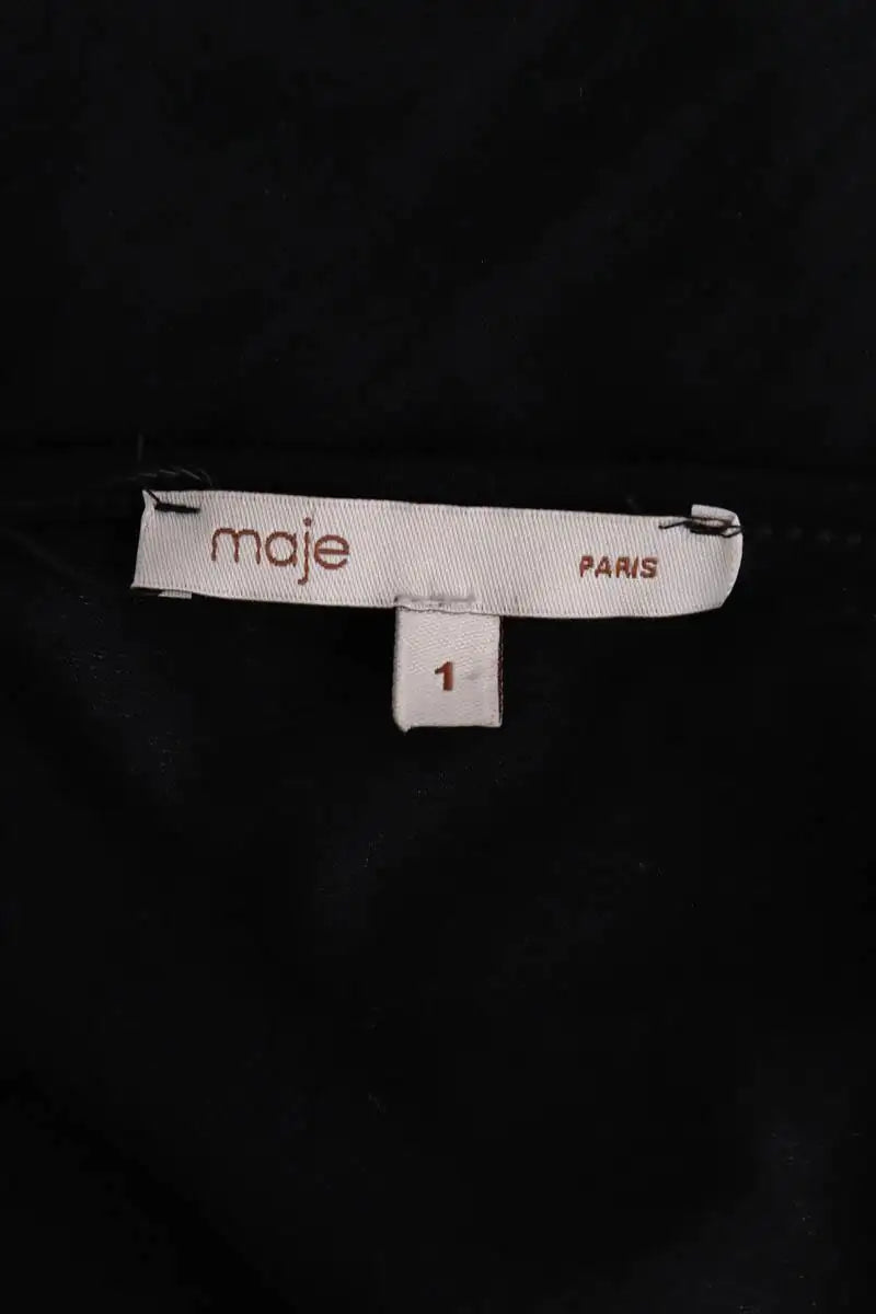 Robe Maje Noir en Coton