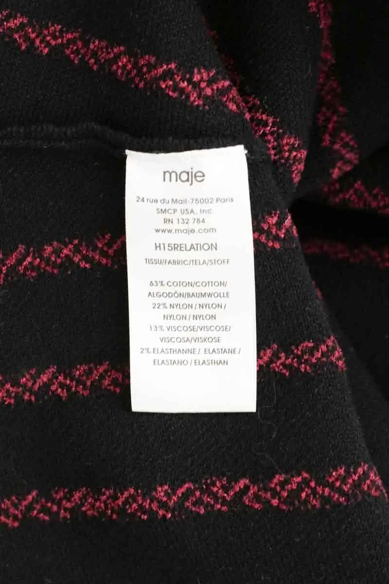 Robe Maje Noir en Coton