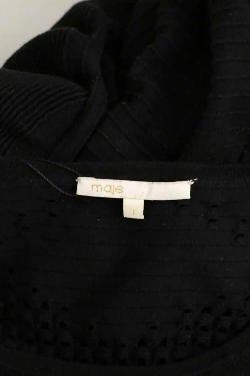 Robe Maje Noir en Coton