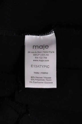 Robe Maje Noir en Coton