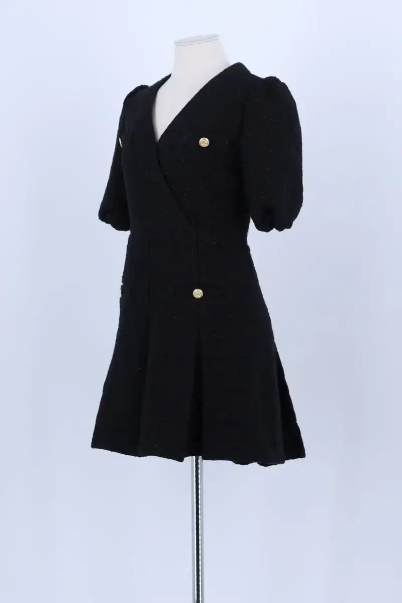 Robe Maje Noir en Coton