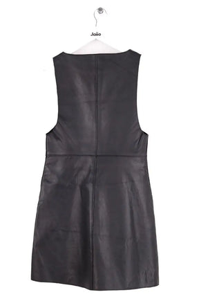 Robe Maje Noir en Cuir