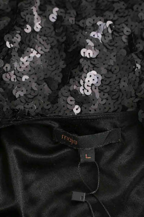 Robe Maje Noir en Paillettes