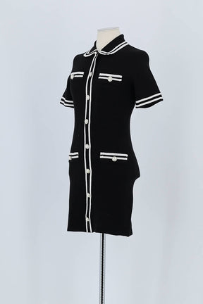 Robe Maje Noir en Polyamide