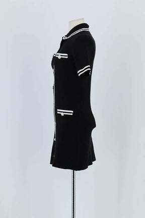 Robe Maje Noir en Polyamide