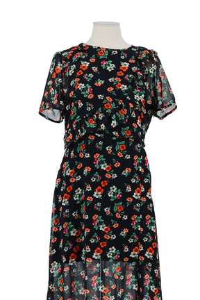Robe Maje Noir en Polyester, taille L - Seconde Main