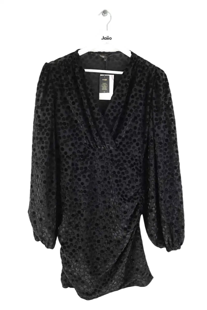 Robe Maje Noir en Polyester, taille S - Seconde Main