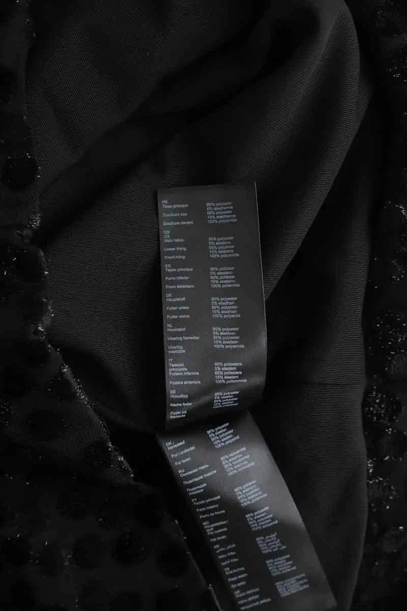 Robe Maje Noir en Polyester
