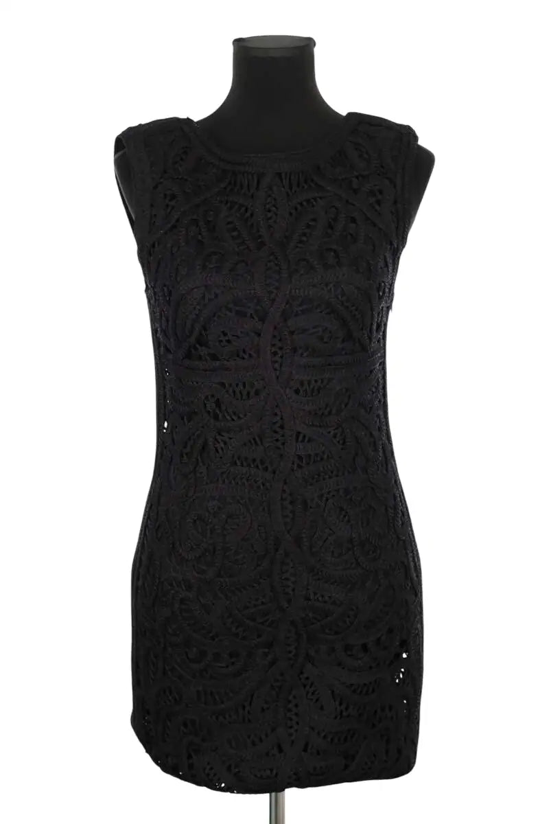 Robe Maje Noir en Polyester, taille S - Seconde Main