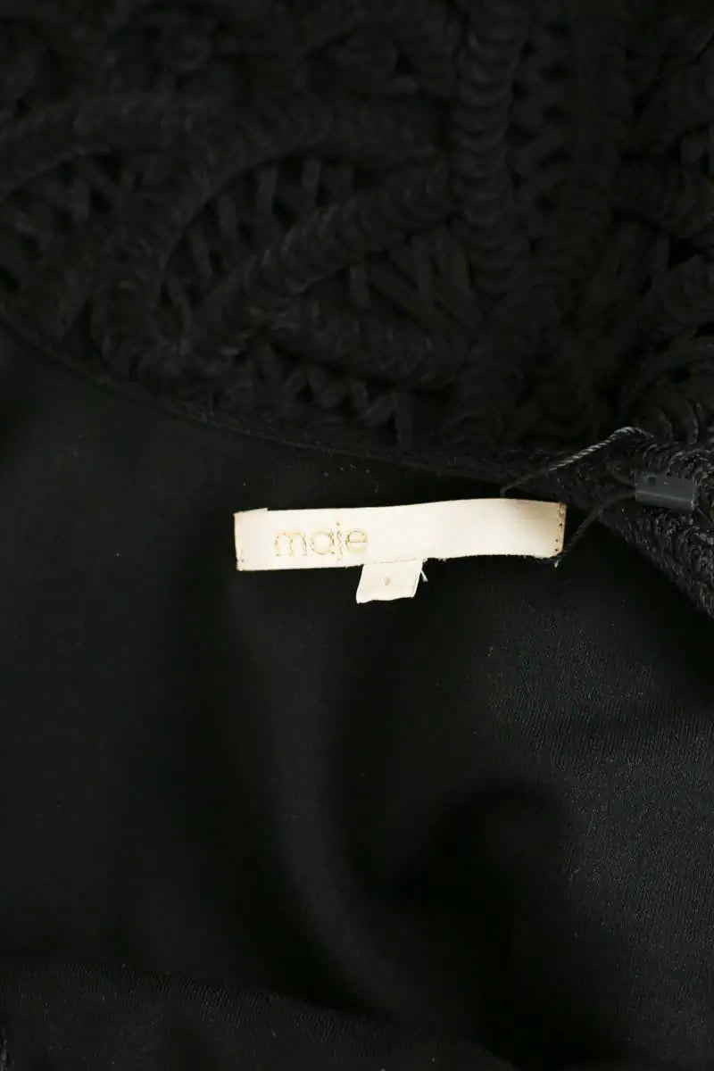 Robe Maje Noir en Polyester