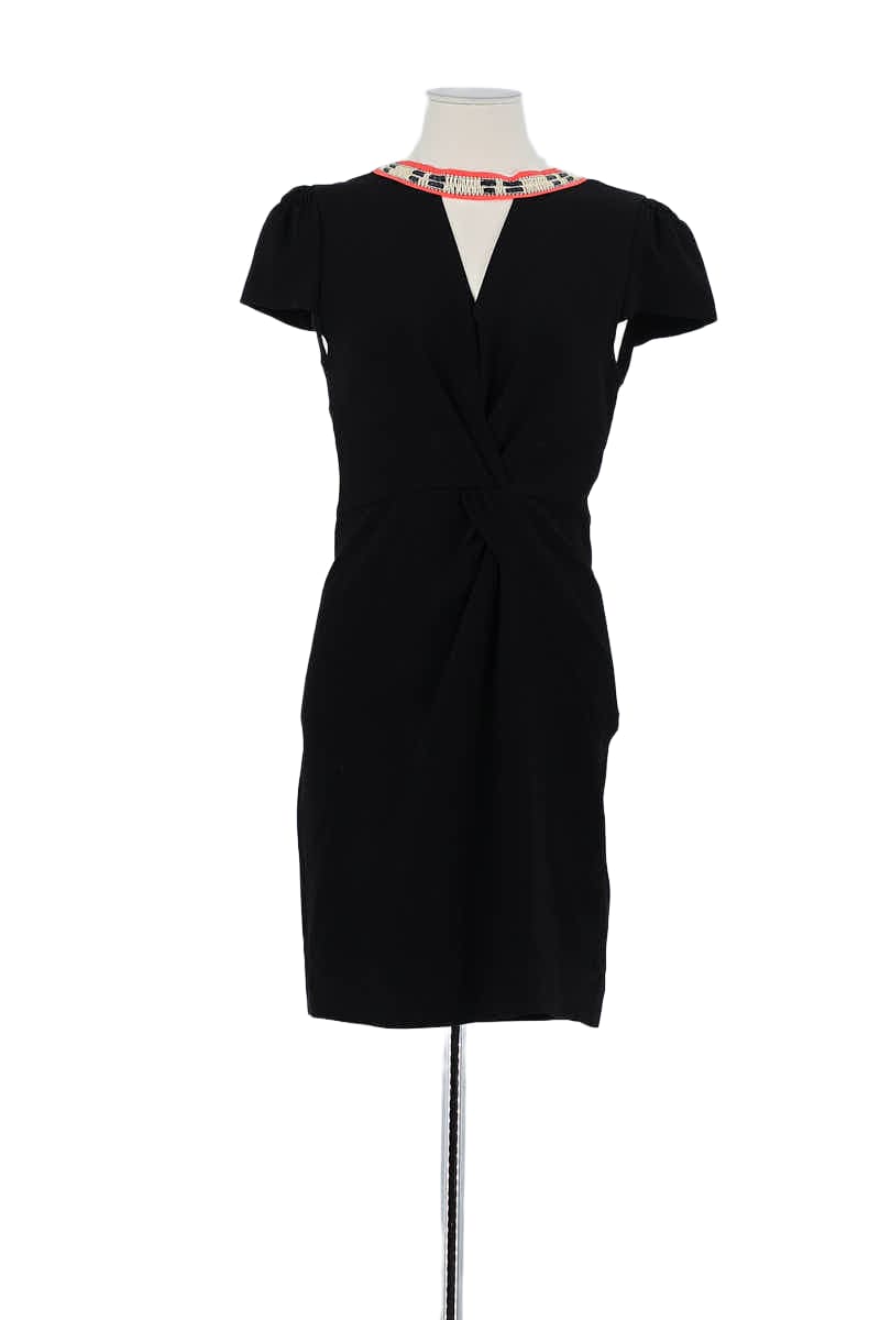 Robe Maje Noir en Polyester, taille S - Seconde Main