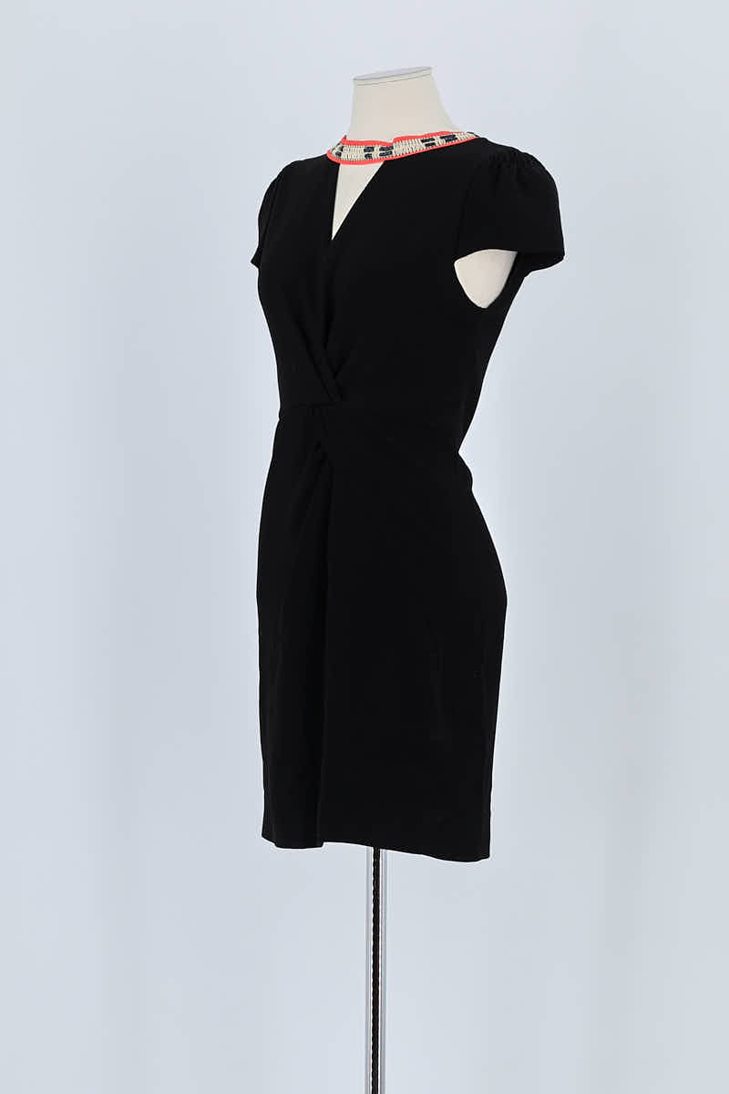 Robe Maje Noir en Polyester