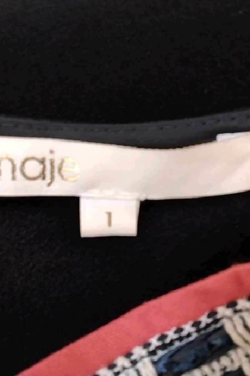 Robe Maje Noir en Polyester