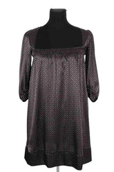 Robe Maje Noir en Soie, taille M - Seconde Main