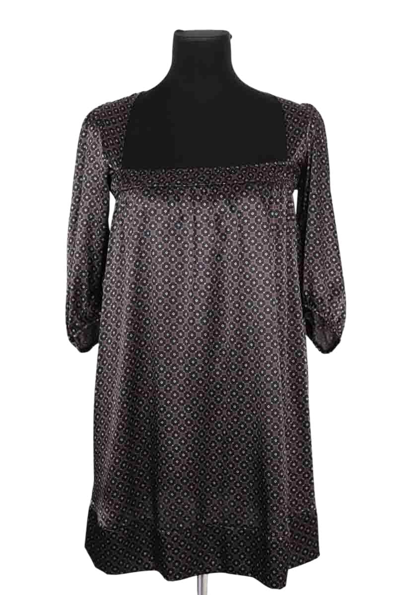 Robe Maje Noir en Soie, taille M - Seconde Main