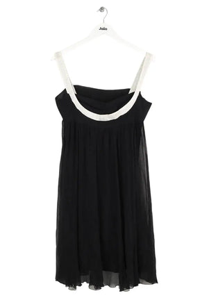 Robe Maje Noir en Soie, taille M - Seconde Main