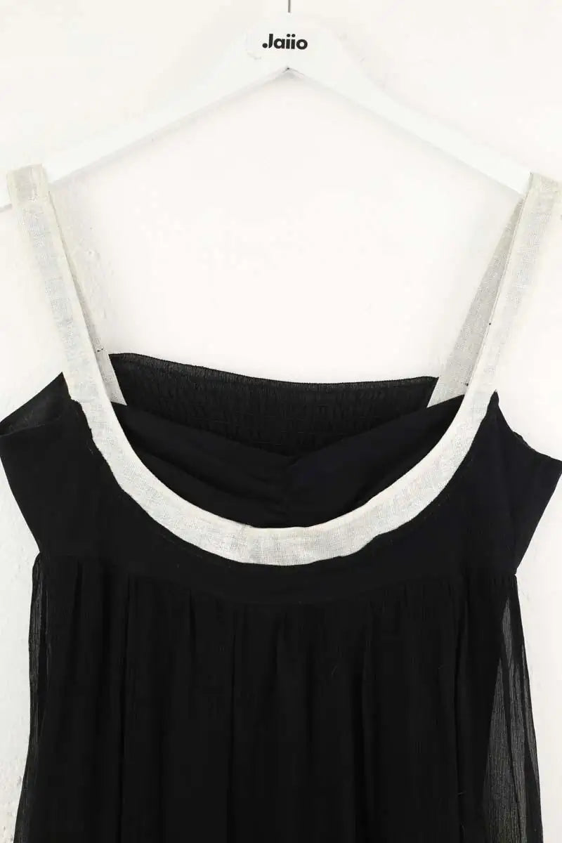 Robe Maje Noir en Soie