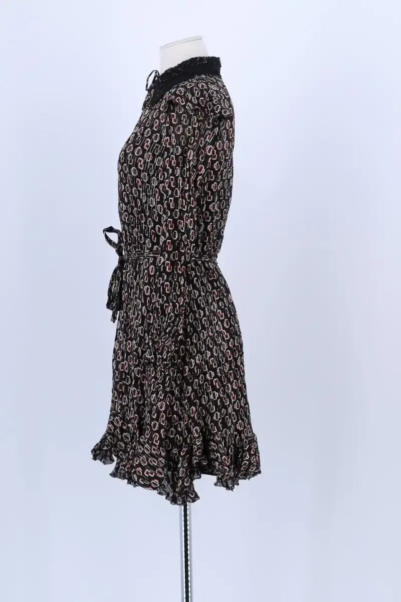 Robe Maje Noir en Soie