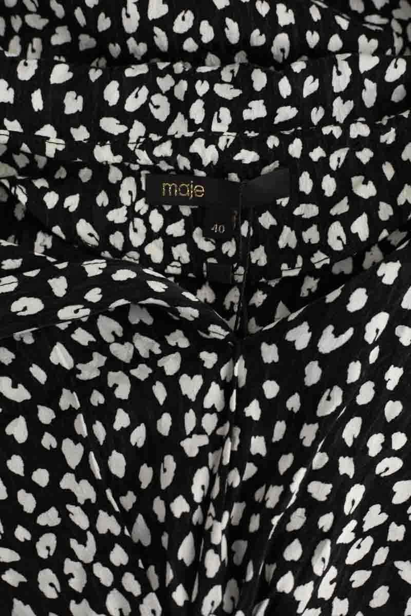 Robe Maje Noir en Synthétique