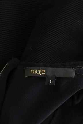 Robe Maje Noir en Synthétique