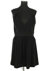 Robe Maje Noir en Synthétique, taille L - Seconde Main