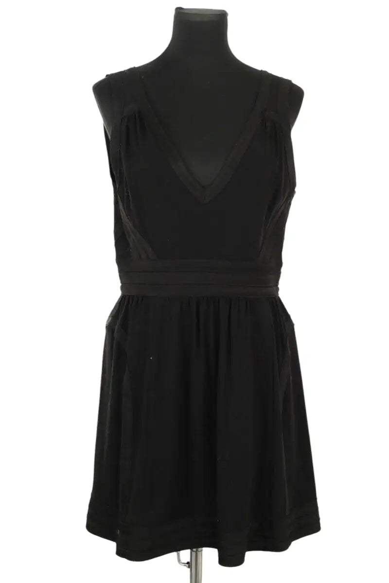 Robe Maje Noir en Synthétique, taille L - Seconde Main