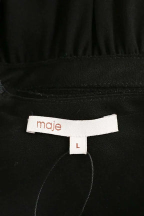 Robe Maje Noir en Synthétique
