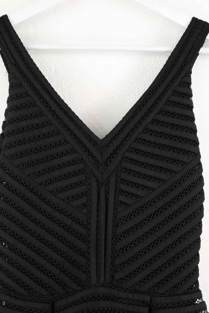 Robe Maje Noir en Synthétique
