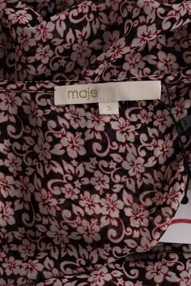 Robe Maje Noir en Synthétique