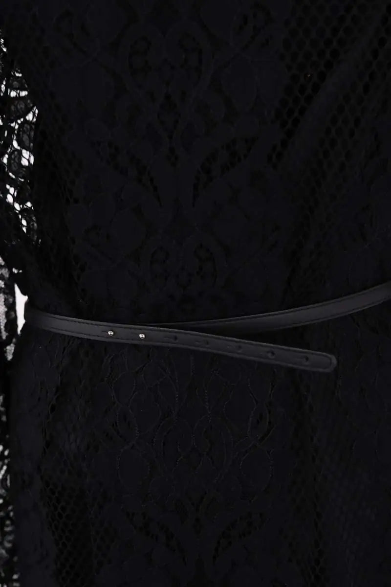 Robe Maje Noir en Synthétique