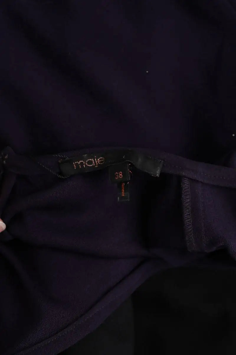 Robe Maje Noir en Synthétique