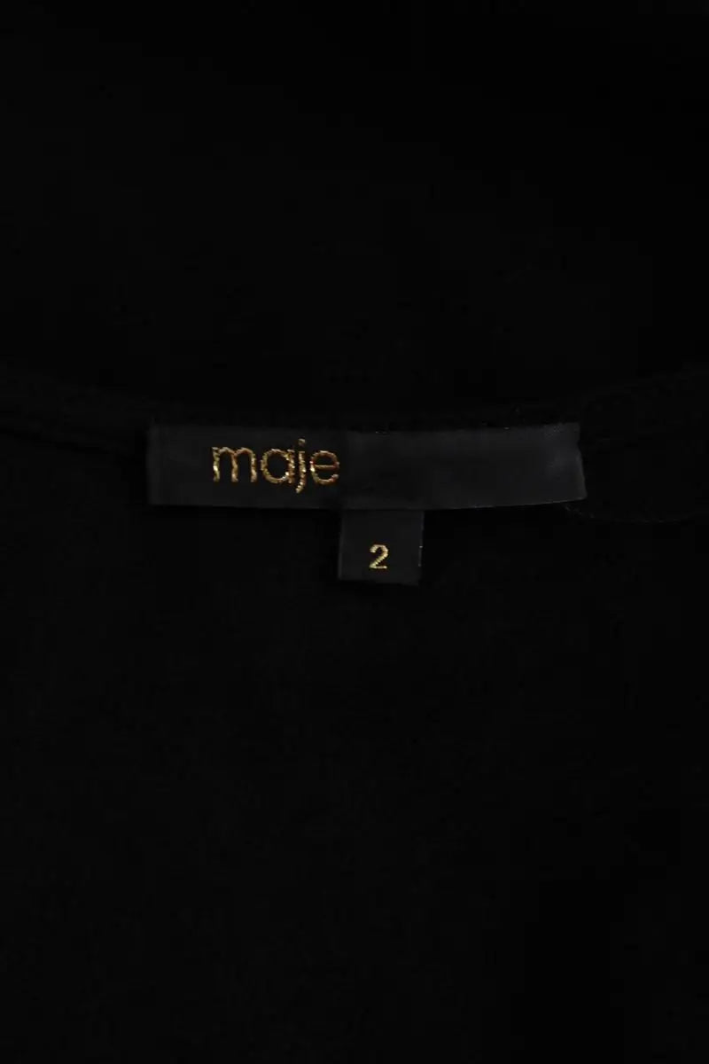 Robe Maje Noir en Synthétique