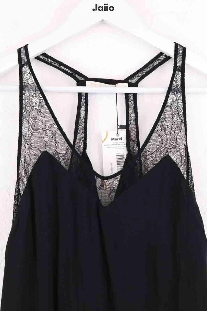 Robe Maje Noir en Synthétique