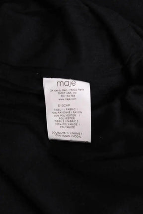 Robe Maje Noir en Synthétique