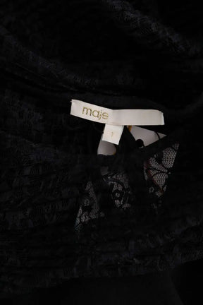 Robe Maje Noir en Synthétique