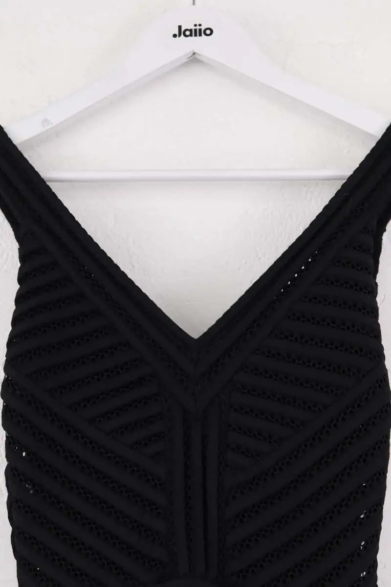 Robe Maje Noir en Synthétique
