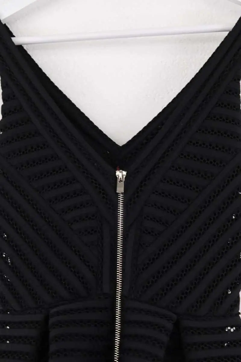 Robe Maje Noir en Synthétique