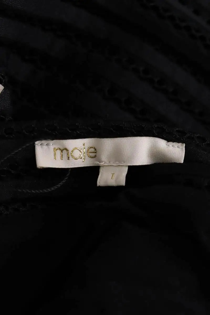 Robe Maje Noir en Synthétique