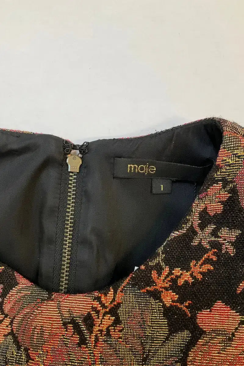 Robe Maje Noir en Synthétique