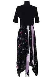 Robe Maje Noir en Viscose, taille L - Seconde Main
