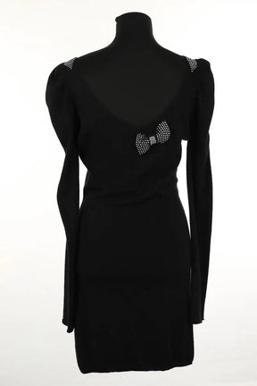 Robe Maje Noir en Viscose