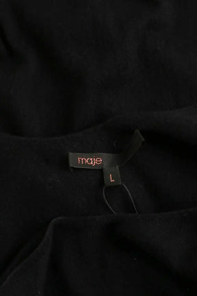 Robe Maje Noir en Viscose