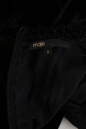 Robe Maje Noir en Viscose