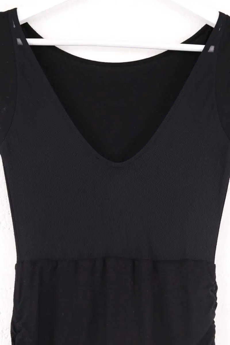 Robe Maje Noir en Viscose