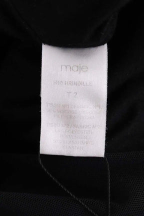 Robe Maje Noir en Viscose