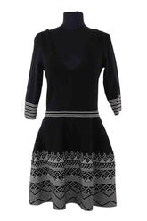 Robe Maje Noir en Viscose, taille M - Seconde Main