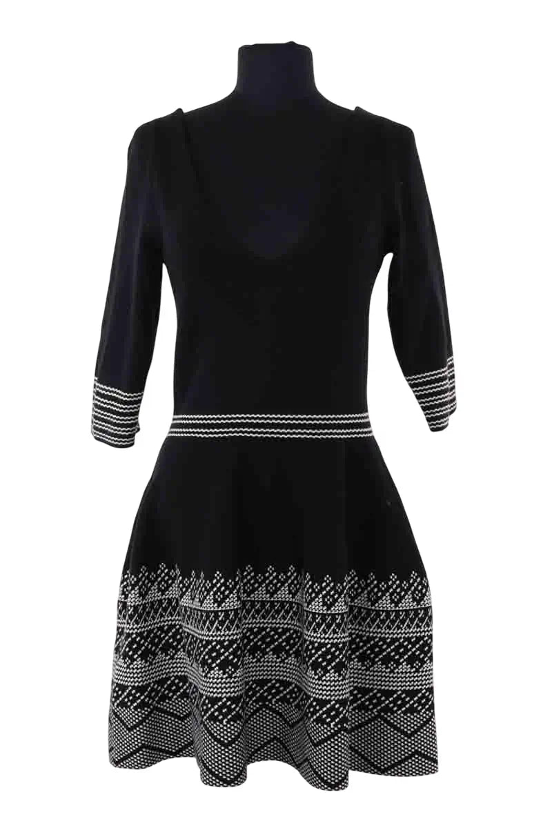 Robe Maje Noir en Viscose, taille M - Seconde Main