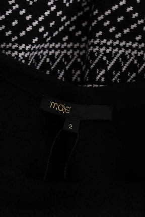 Robe Maje Noir en Viscose