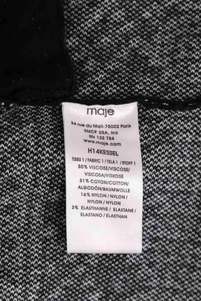 Robe Maje Noir en Viscose