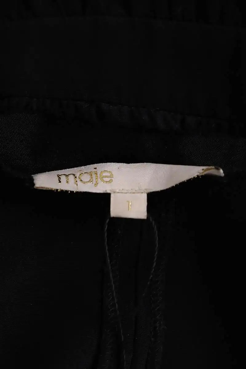 Robe Maje Noir en Viscose